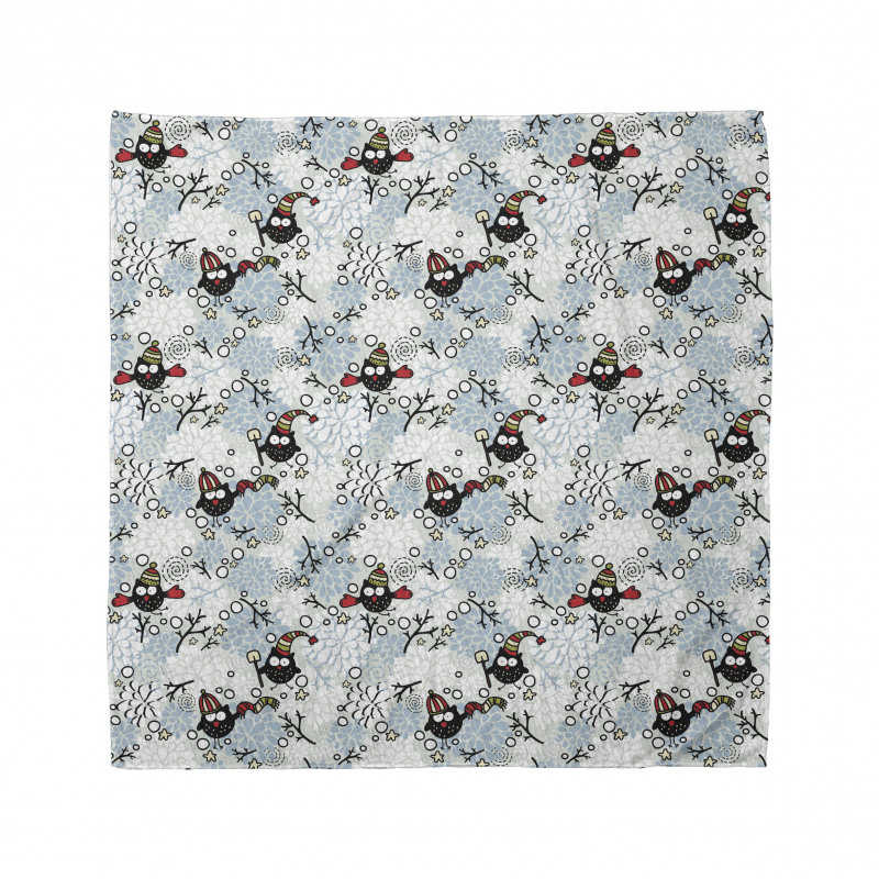 Winter Snow Xmas Doodle Bandana