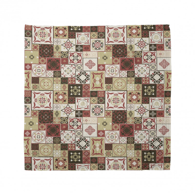 Vintage Square Pattern Bandana