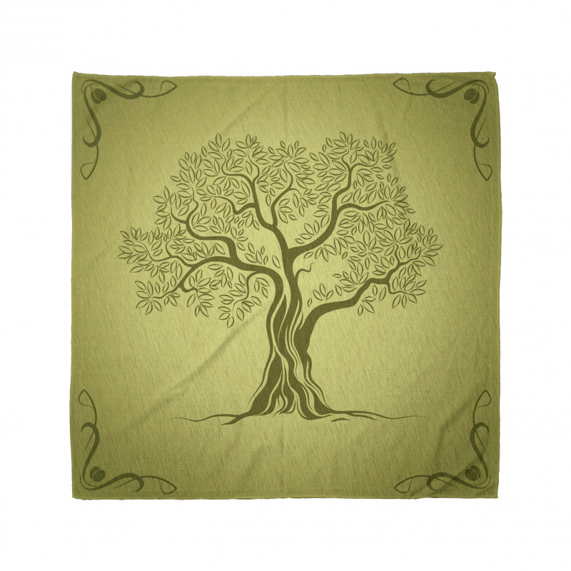 Olive Tree Pattern Bandana