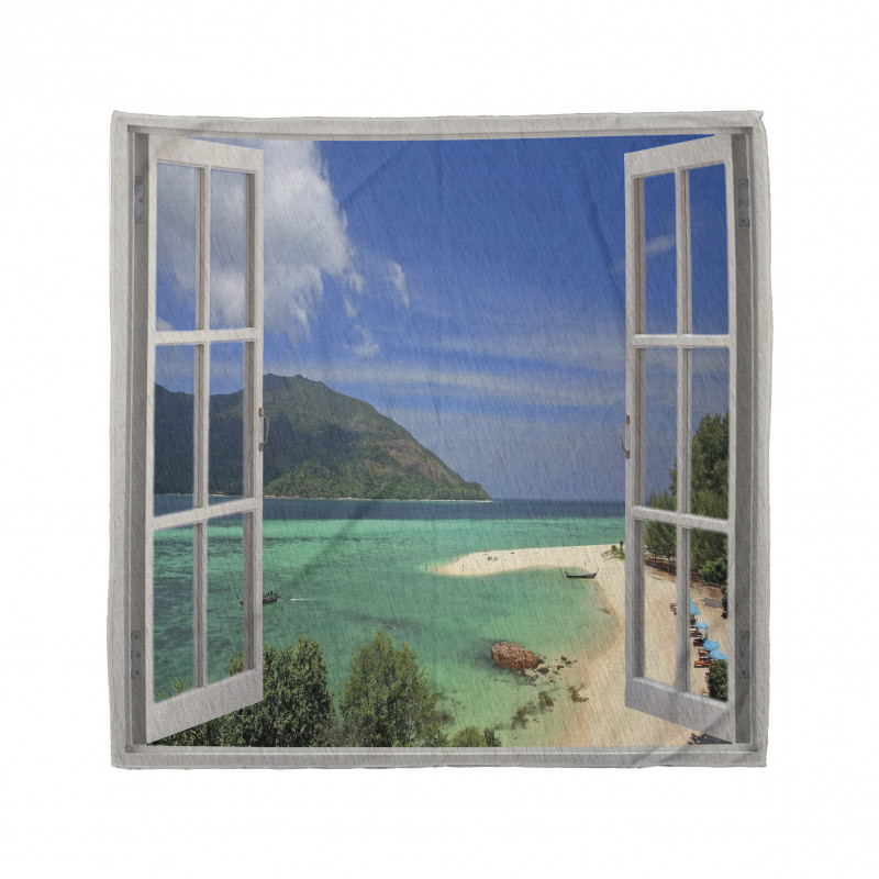 Tropic Scene in Window Bandana