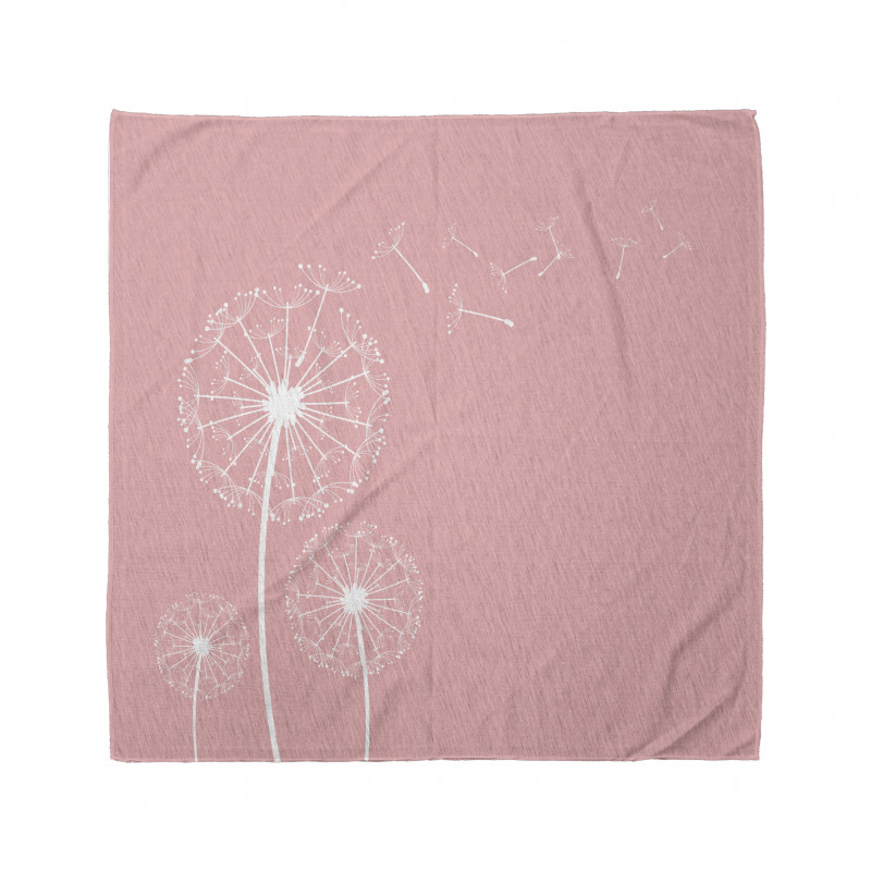 Sketch Style Flowers Bandana