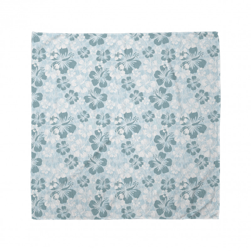 Faded Flower Silhouettes Bandana