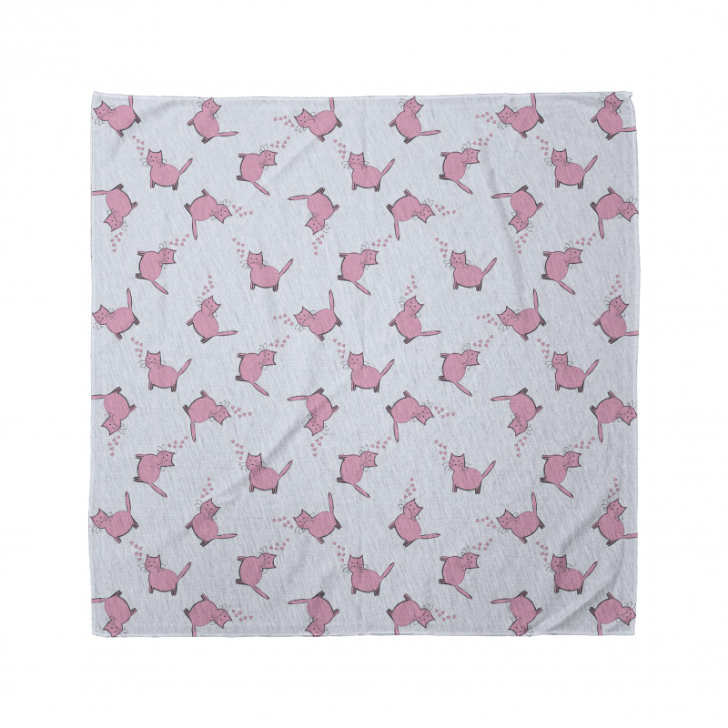 Romantic Pink Kittens Bandana