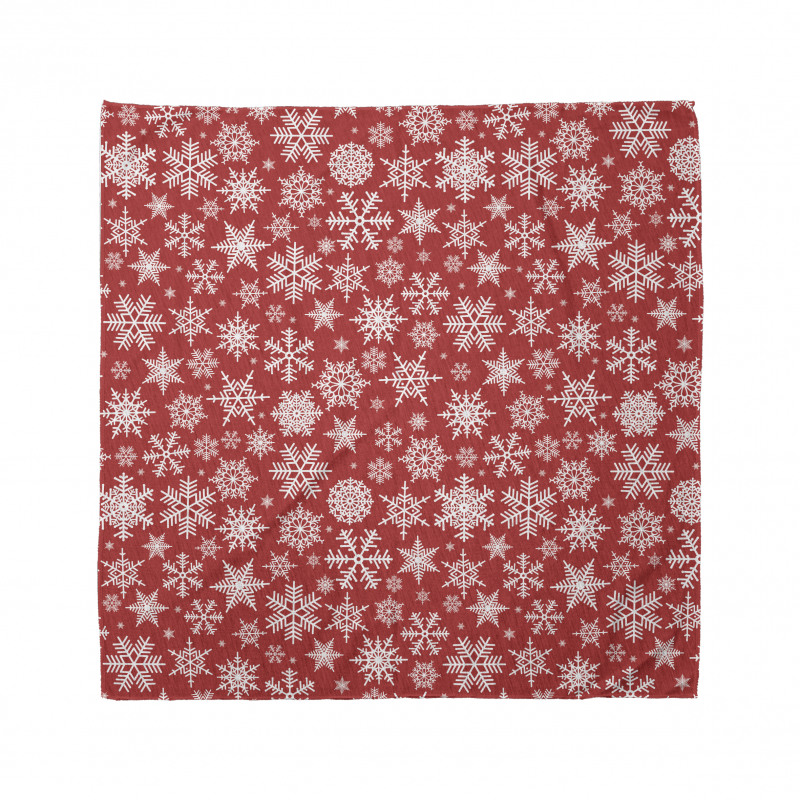 Various Snowflakes Winter Bandana