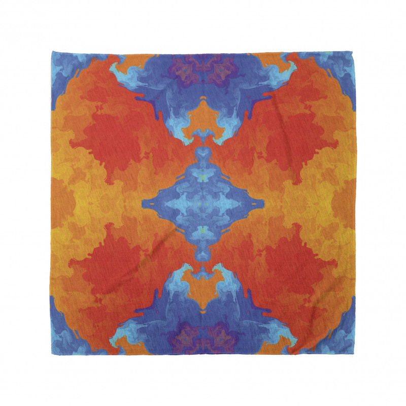 Contemporary Blue Orange Bandana