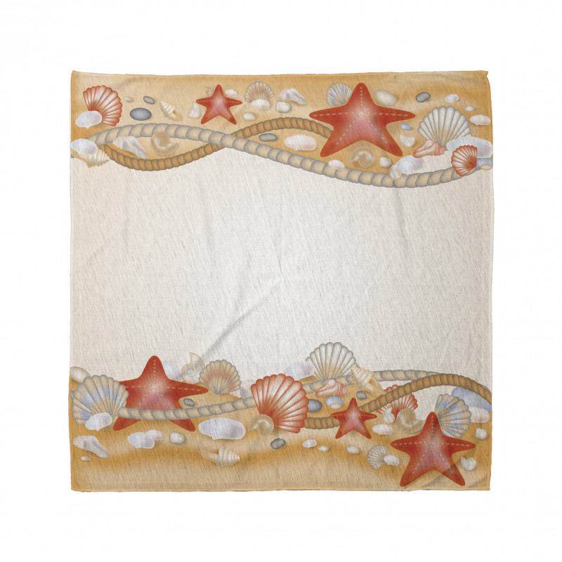 Sand Seashells Ropes Bandana