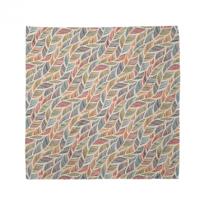 Abstract Feather Wave Bandana