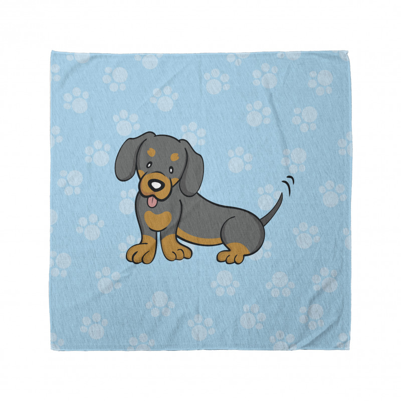 Happy Puppy Cartoon Bandana