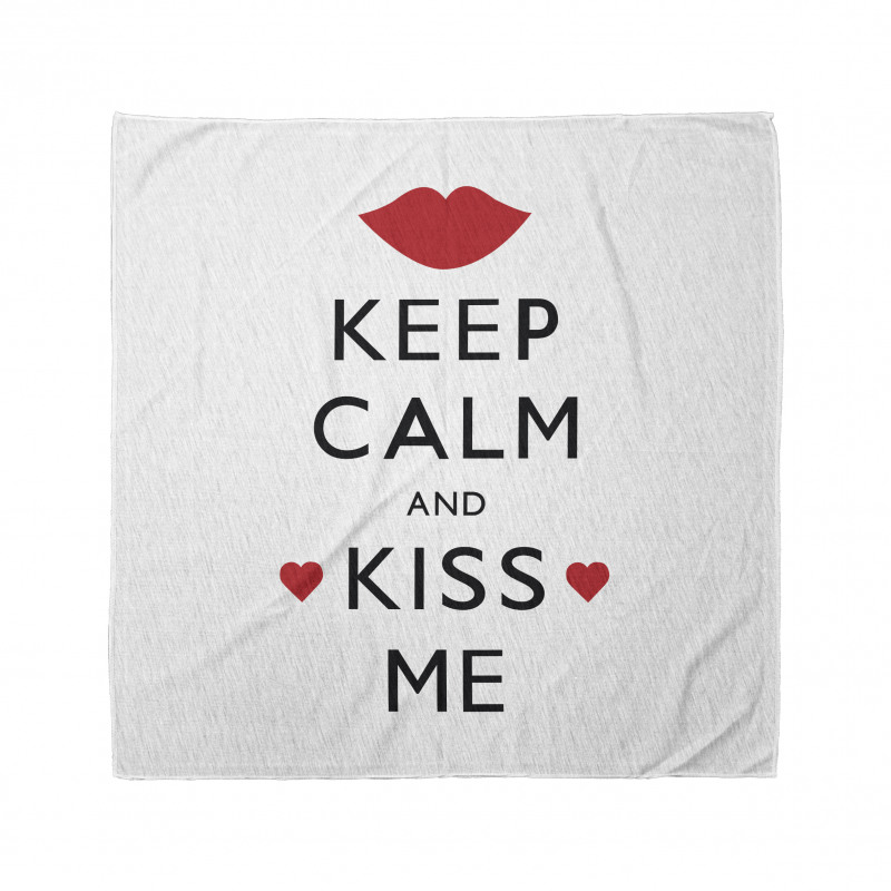 Kiss Me Red Hearts Bandana