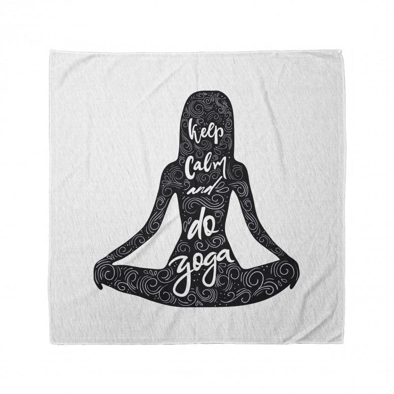 Do Yoga Words Girl Bandana