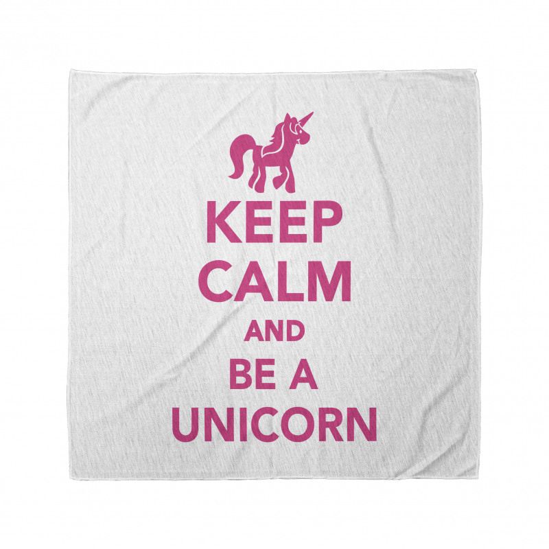 Be a Unicorn Text Bandana