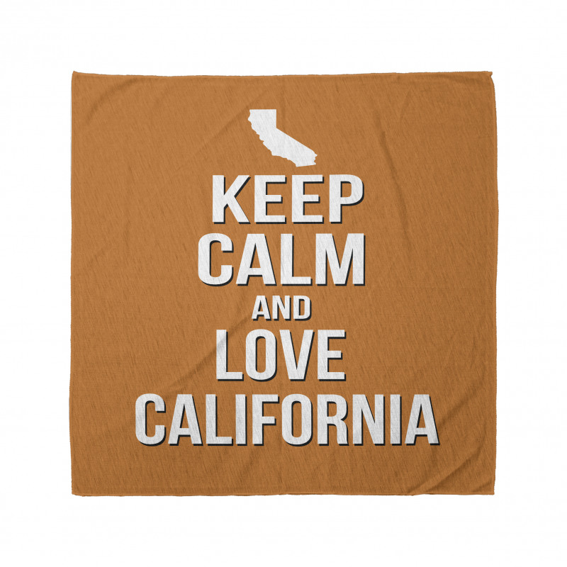 Love California Map Bandana