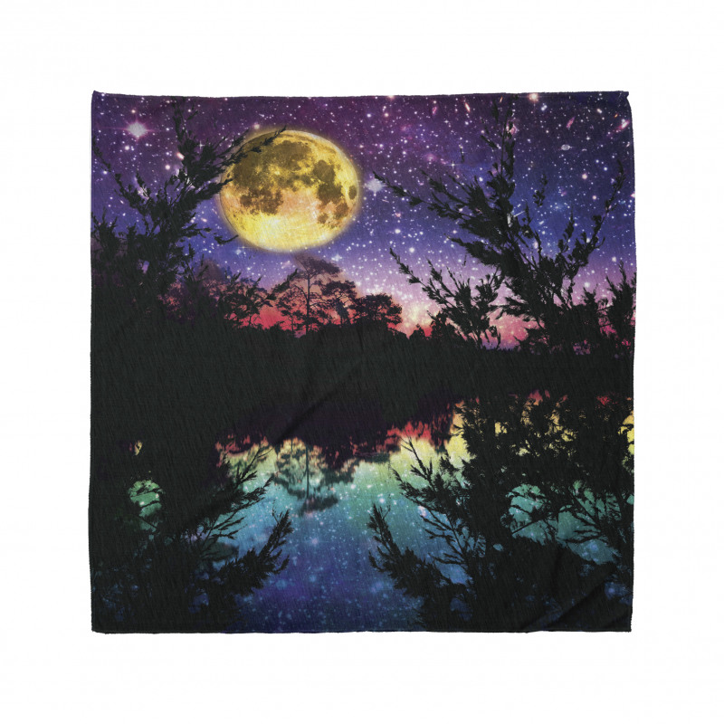 Night Sky Trees Bandana