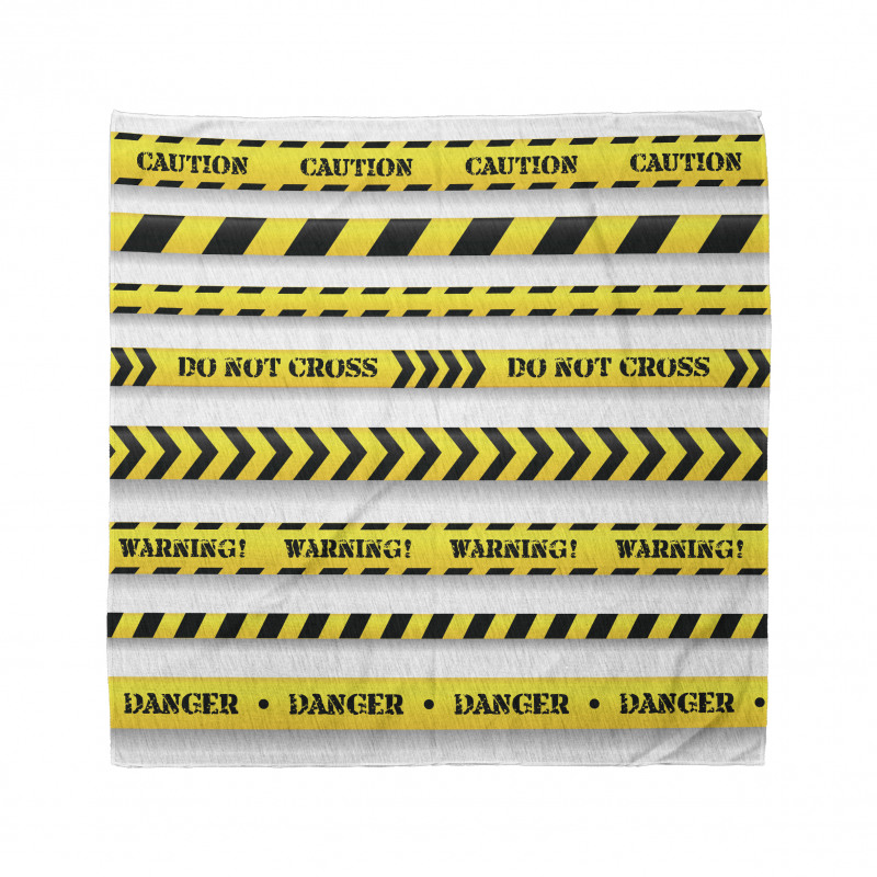 Caution Tapes Pattern Bandana