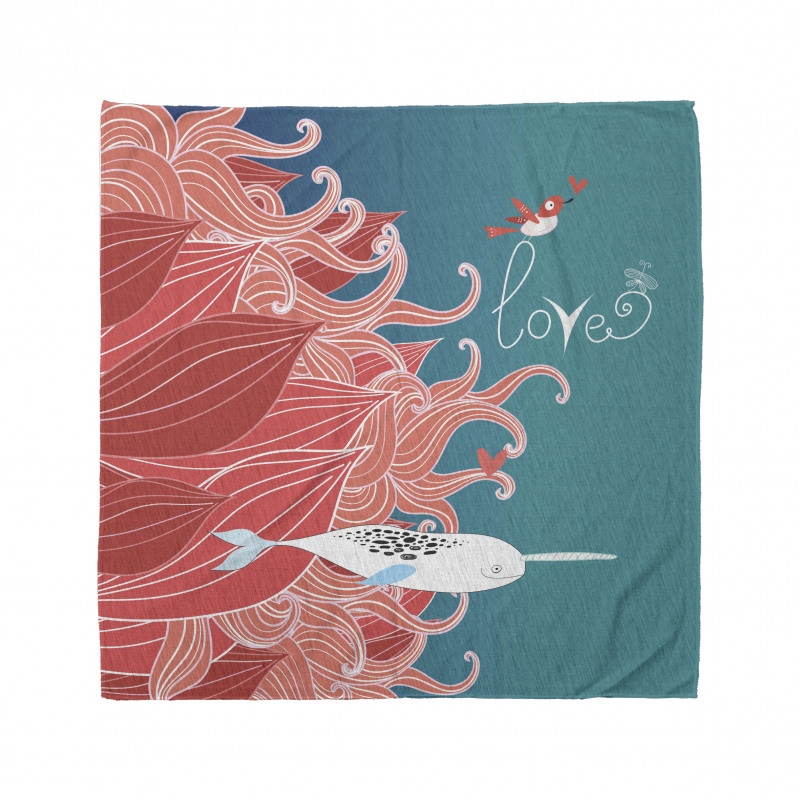 Arctic Whale and Bird Bandana