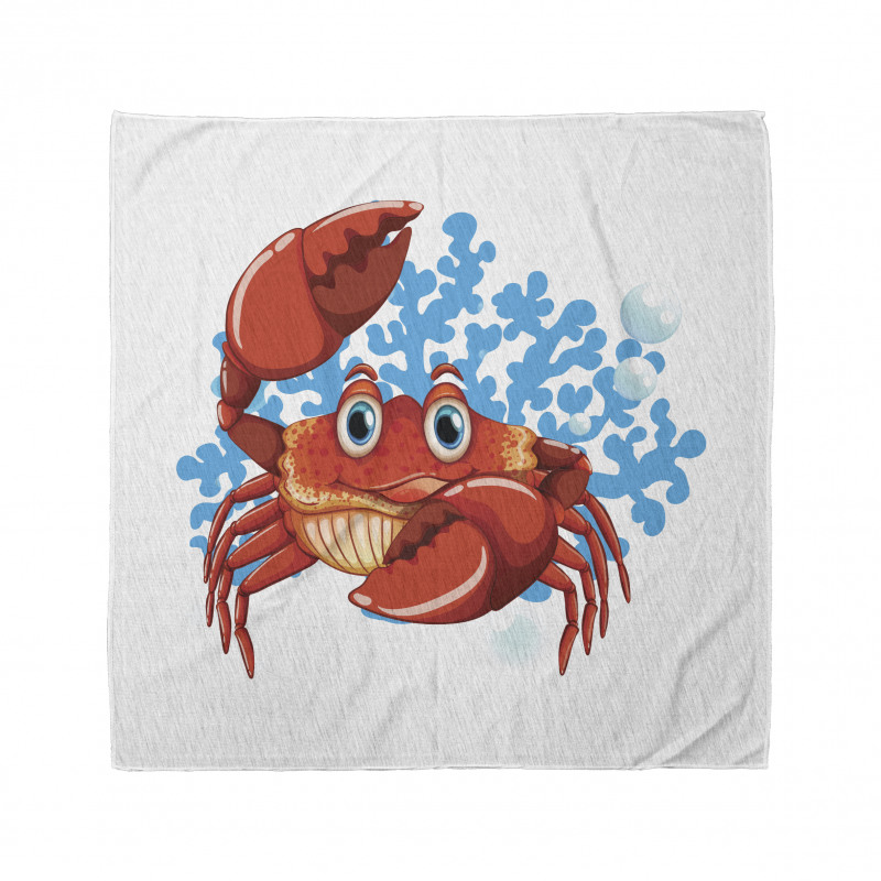 Cartoon Blue Coral Reef Bandana