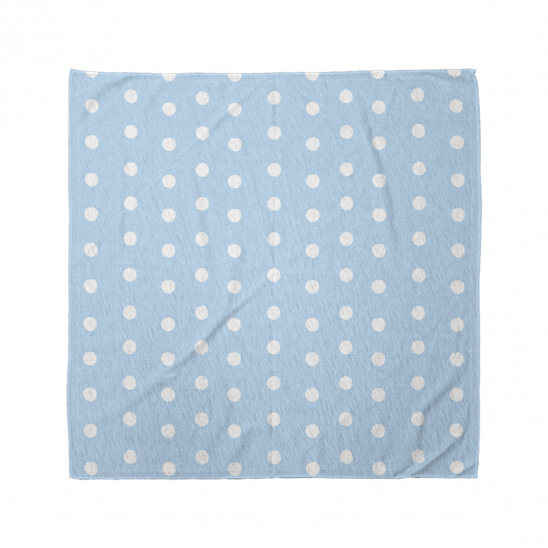 Polka Dots Blue and White Bandana