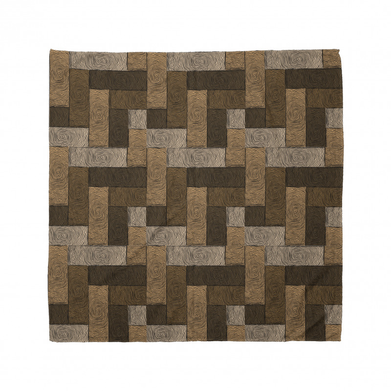 Wooden Parquet Motif Bandana