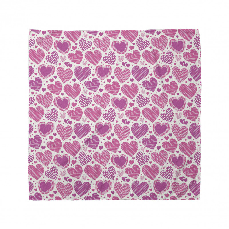 Pink Romantic Motifs Bandana