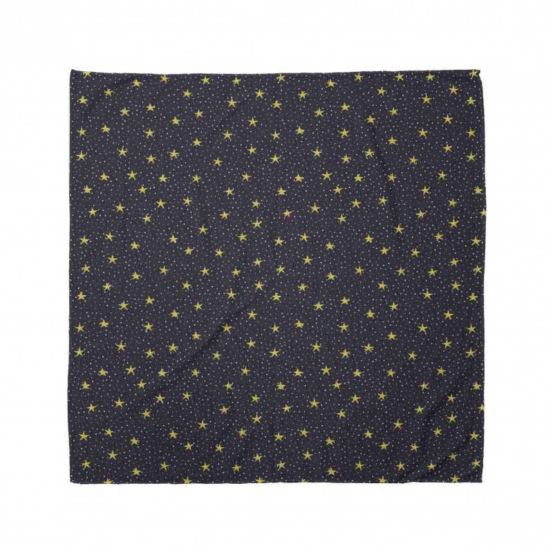 Yellow Stars and Dots Bandana