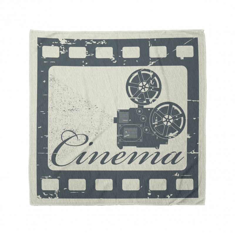 Sinema Bandana Retro Çerçeve İçinde Kamera Detaylı Şerit