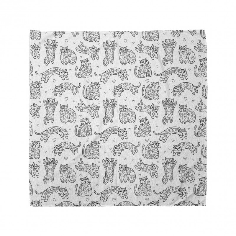 Ornamental Kittens Art Bandana