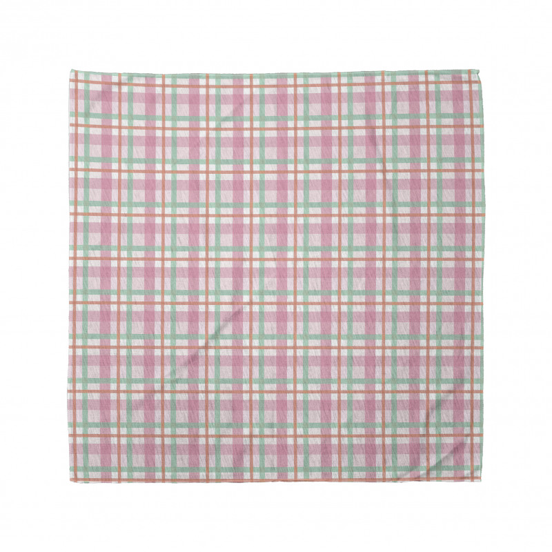 Pastel Color Checkered Bandana