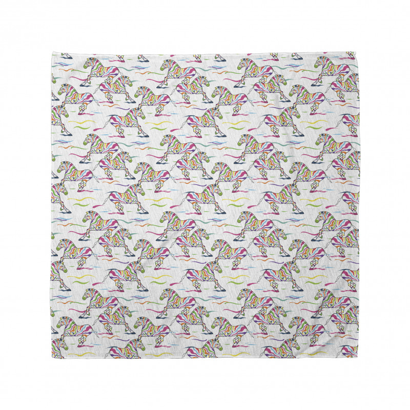 Running Colorful Animals Bandana