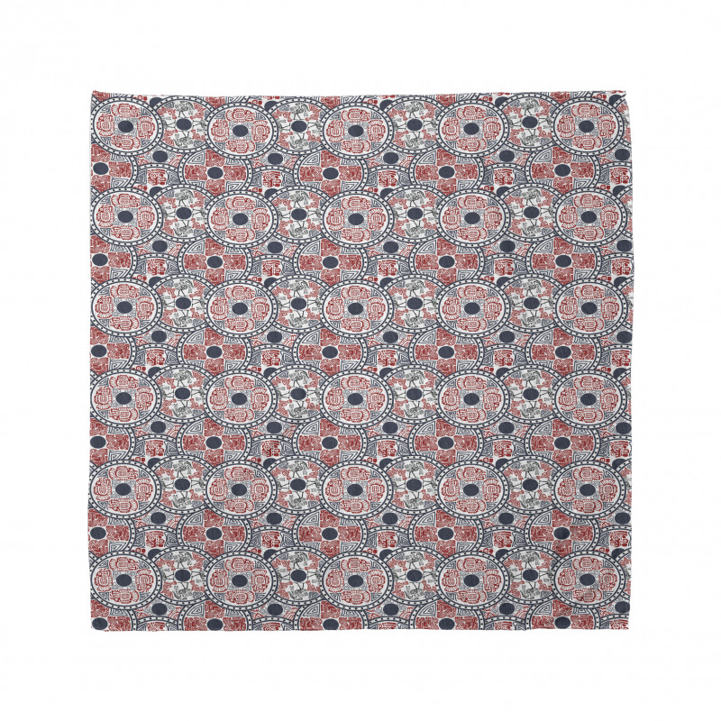 Animal Motifs Circles Bandana