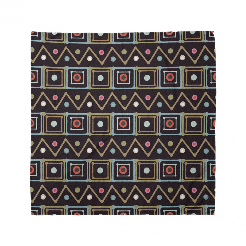 Native Colorful Borders Bandana