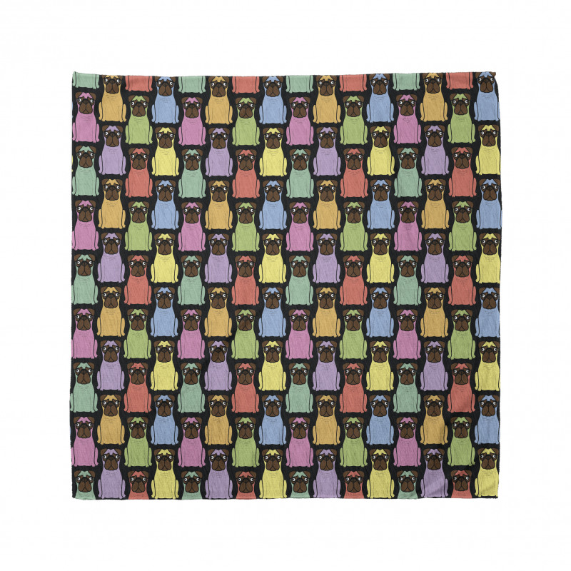 Colorful Cartoon Dogs Bandana