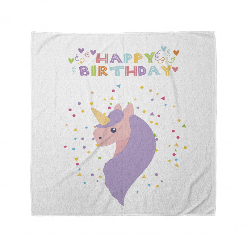 Doğum Günü Bandana Happy Birthday Yazılı Masalsı At Deseni