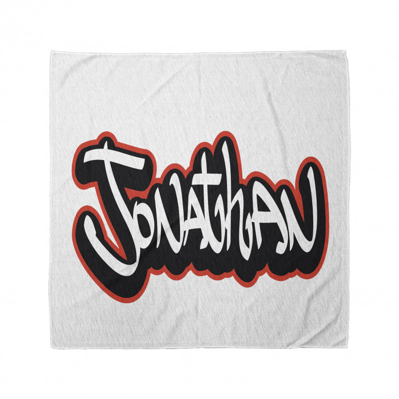 Özel İsim Bandana Grafiti Tarzında Jonathan Adı Yazılı