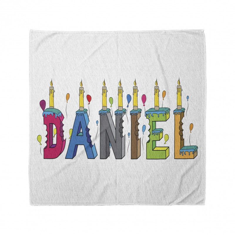 Özel İsim Bandana Doğum Günü Temalı Daniel Adı Yazılı Model