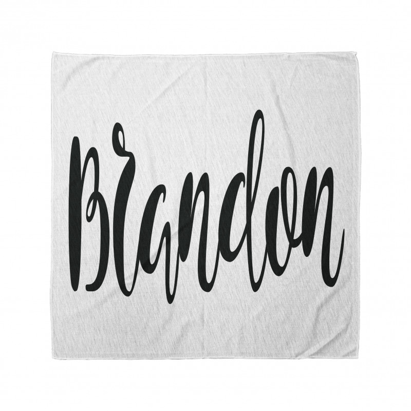 Özel İsim Bandana El Yazısı ile Brandon Adı Yazılı Görsel