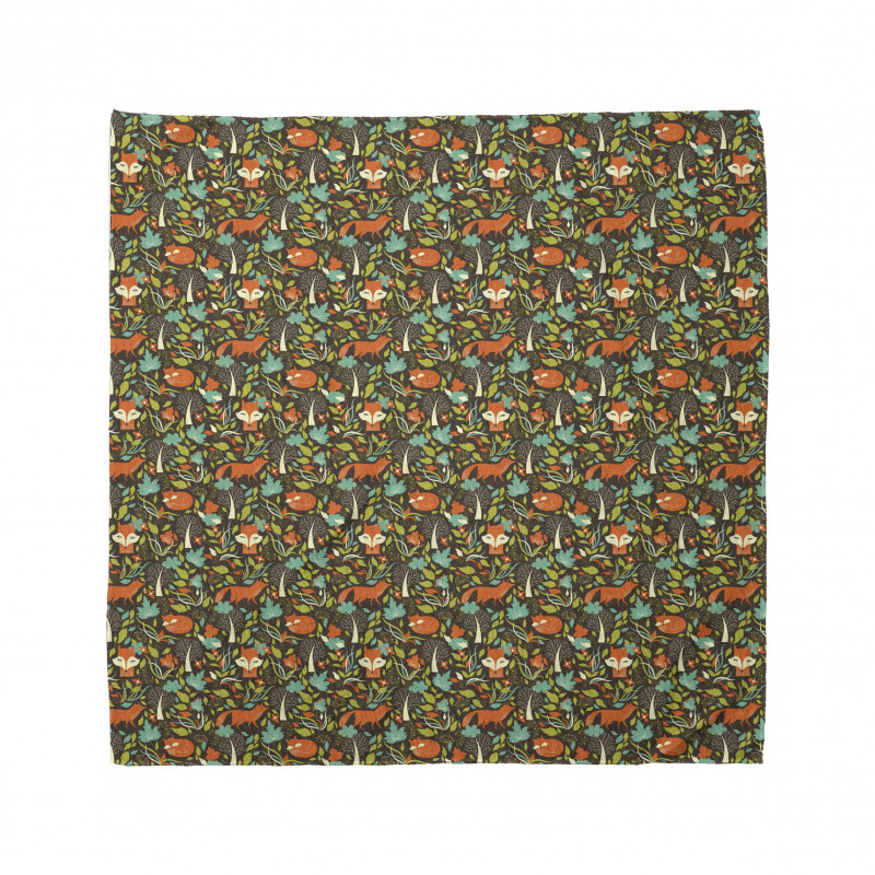 Autumn Season Flora Fauna Bandana