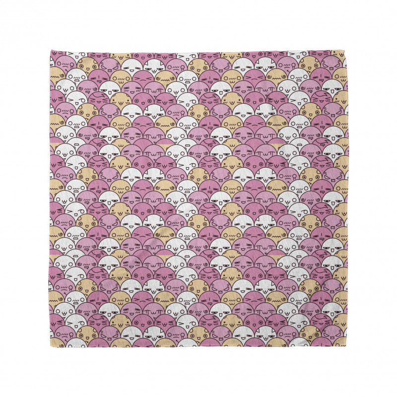 Kawaii Faces Fun Pattern Bandana