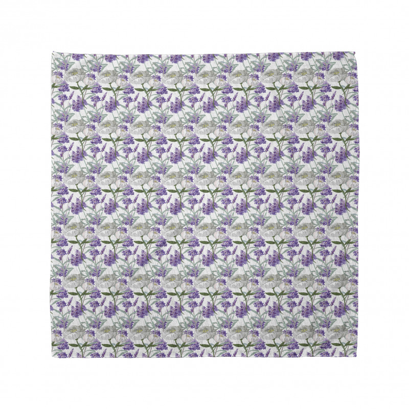 Lavender and Peony Bandana