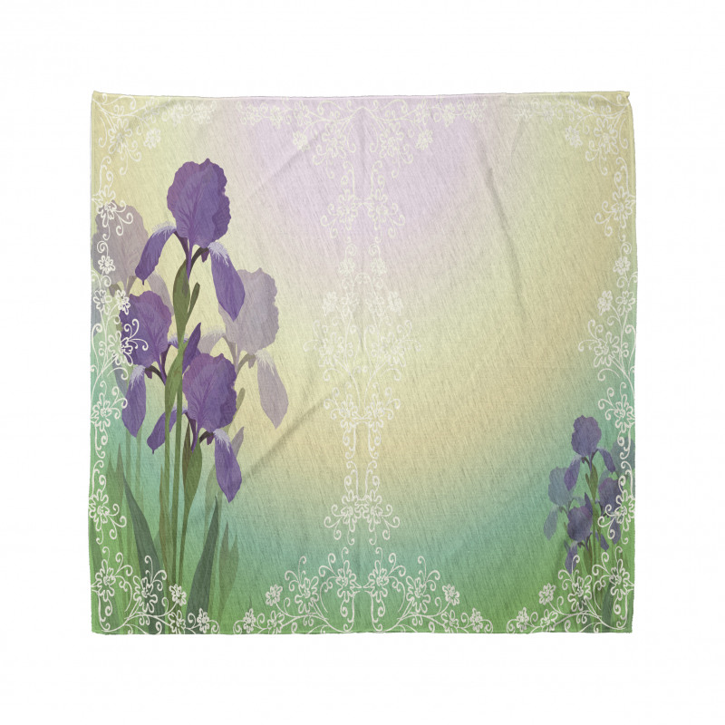 Blossoming Iris Bridal Bandana