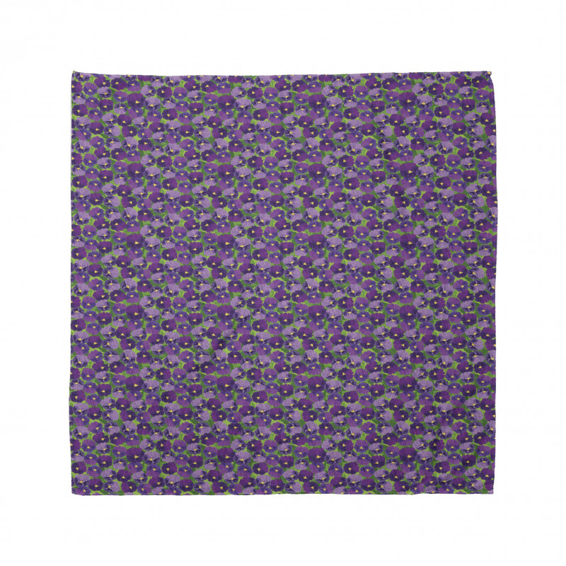 Green Field with Pansy Bandana