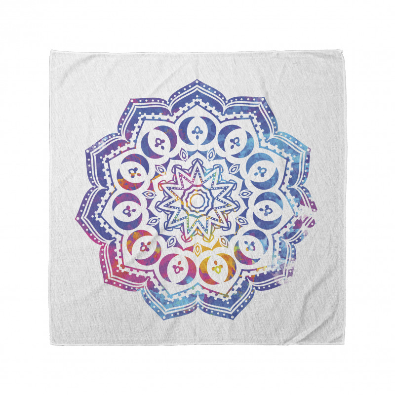 Soyut Bandana Geometrik Formlardan Oluşmuş Mandala Çizimi