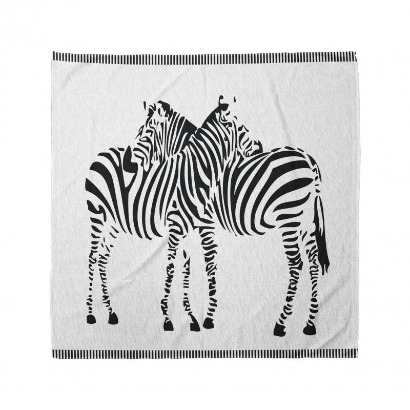 Zebra Bandana Farklı Renklerde Çizgilerden Oluşan Hayvan 