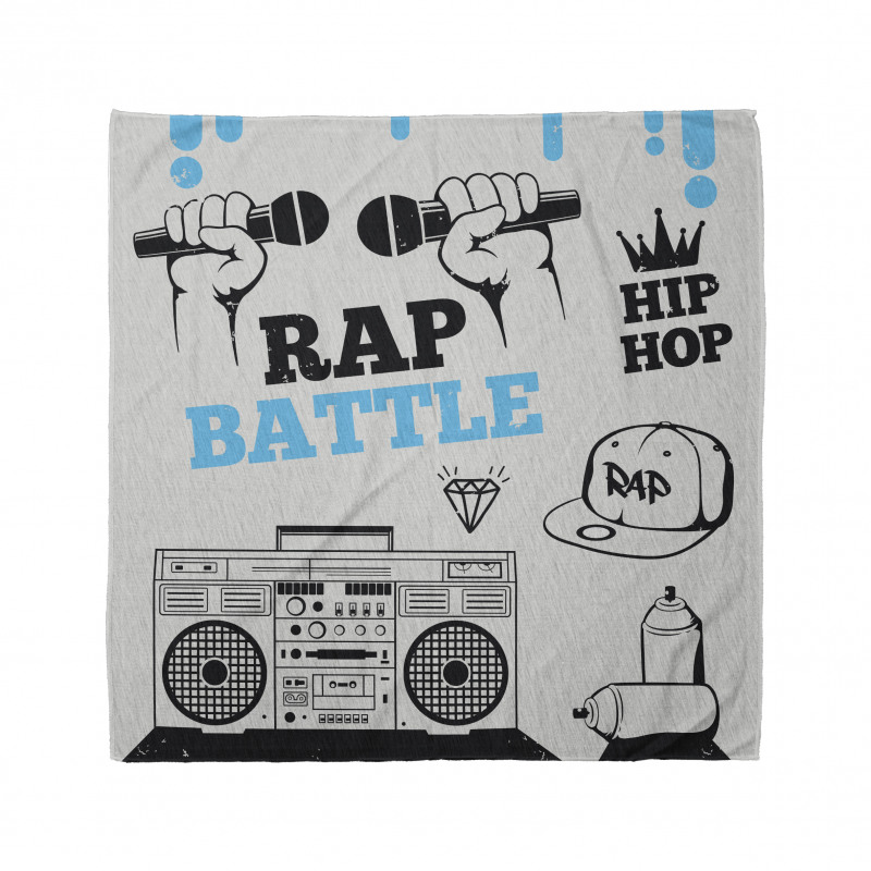 Rap Bandana Hip Hop Sözlü Savaşlarını Tasvir Eden Görsel