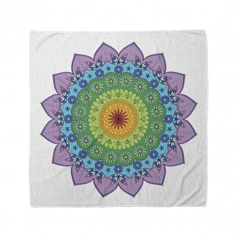 Mandala Bandana Hint Kültürüne Ait Etnik Dokunuşlu Figür