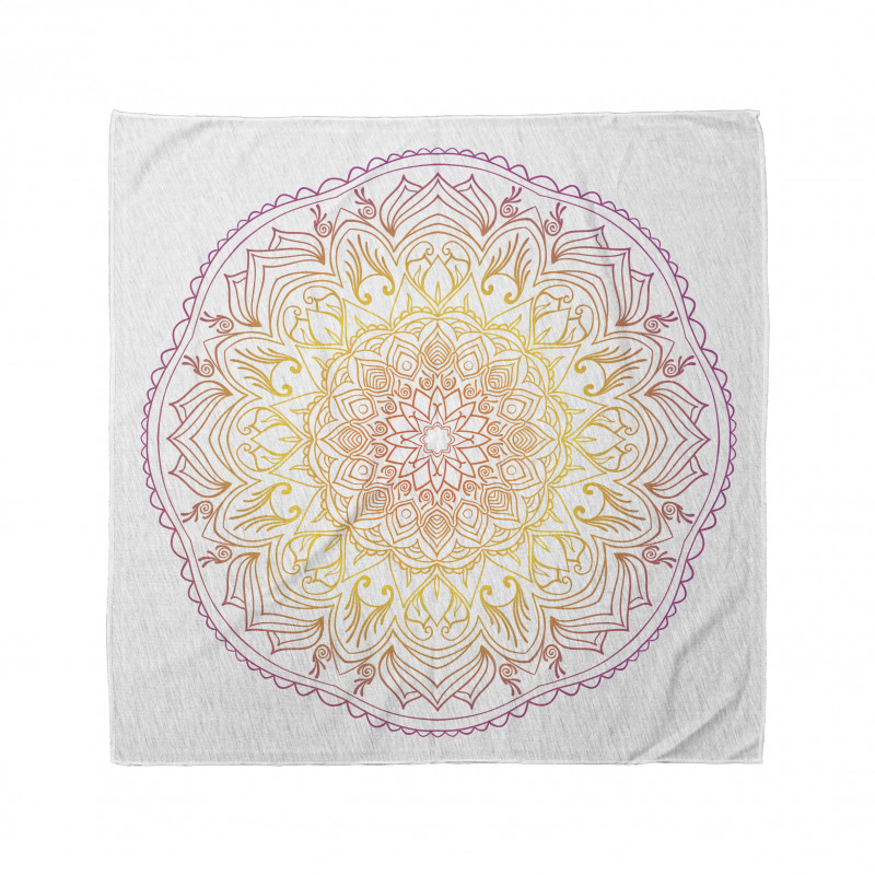 Mandala Bandana İç İçe Mistik Çiçekli Karışık Şekiller