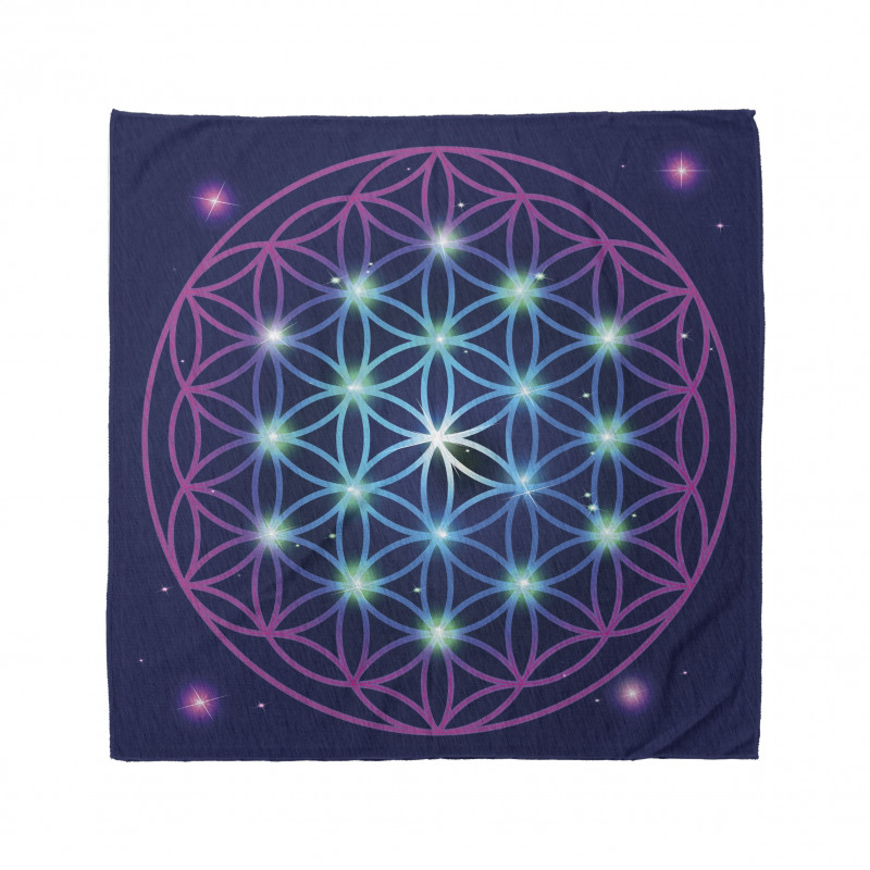 Geometrik Bandana Farkındalık ve Mistisizm Temalı Işıklı 