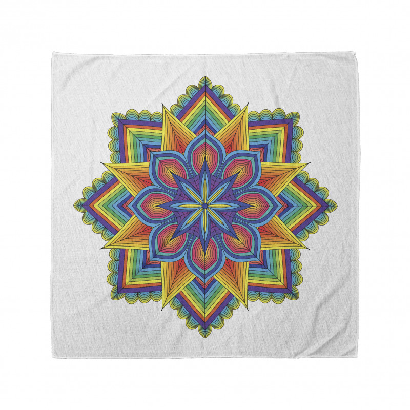 Mandala Bandana Saykodelik Bir Havası Olan Mistik Figür