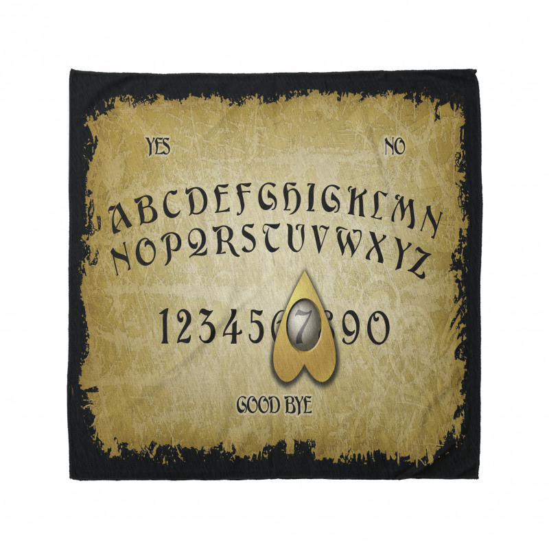 Ouija Tahtası Bandana Alfabeli Sayılar Ruh Çağırma Aleti