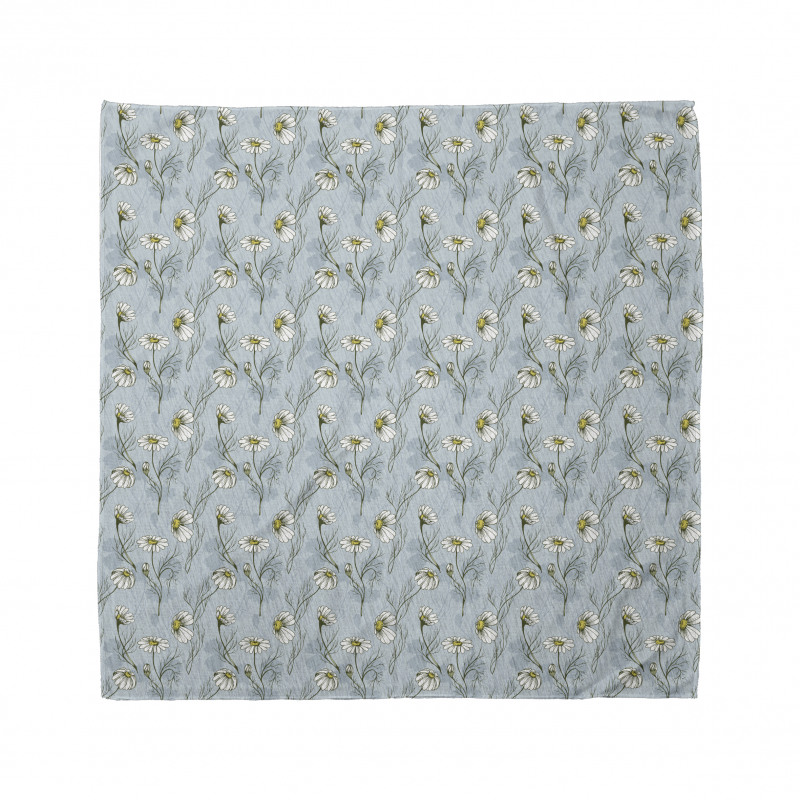 Floral Doodle Silhouette Bandana