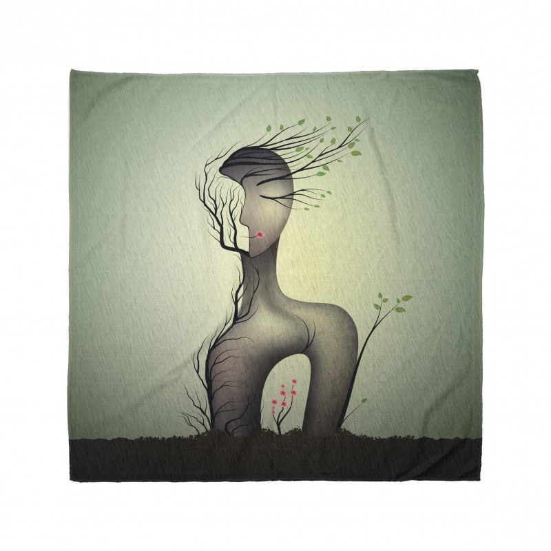 Surrealist Woman Shape Bandana